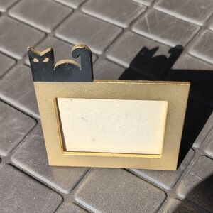 Gold and Black Cat Picture Frame